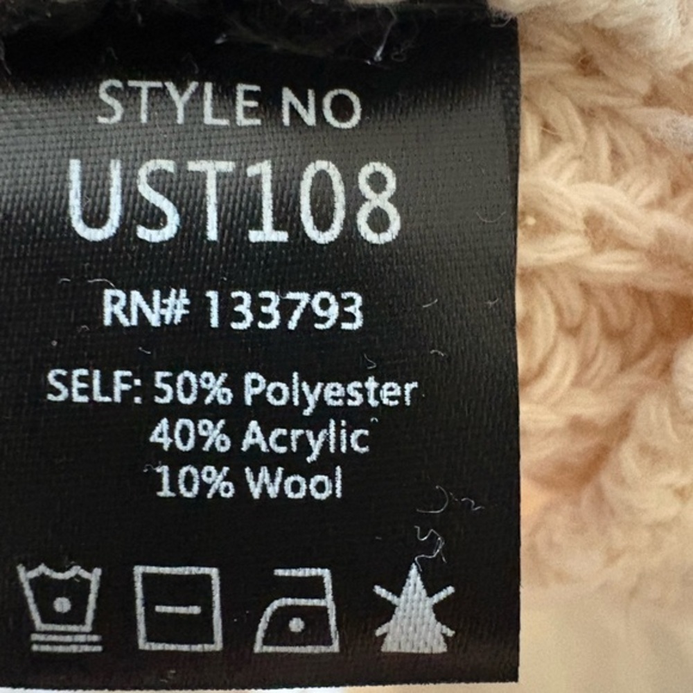 POL Oversized Distressed Stripe Knit Sweater Boho Cozy Large - Picture 5 of 5